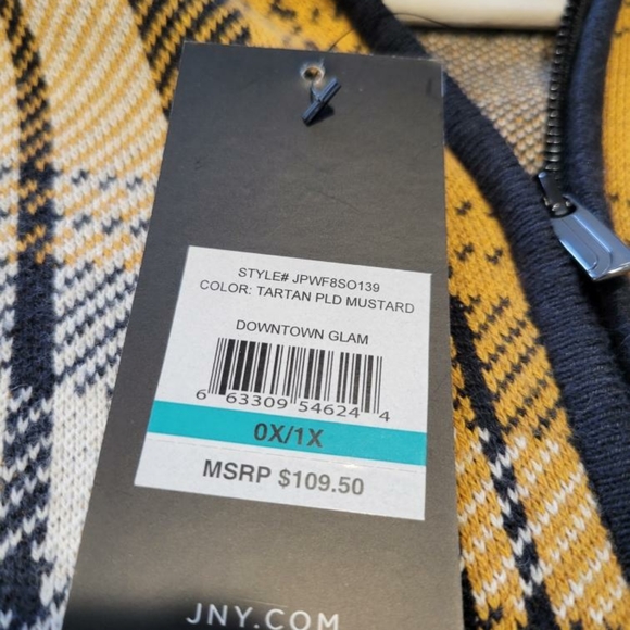 Nwt Jones New York Tartan top size 1x - Picture 2 of 6